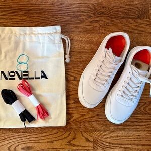 Novella White Sneakers - NEW